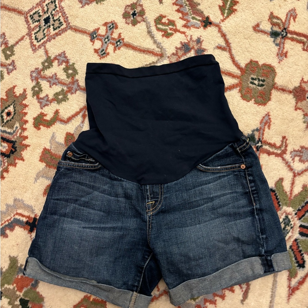 7 for all mankind maternity shorts 26